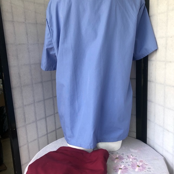 Scrubs size large women’s, blue, green, maroon, blue 4 pieces, work clothes - Picture 8 of 8